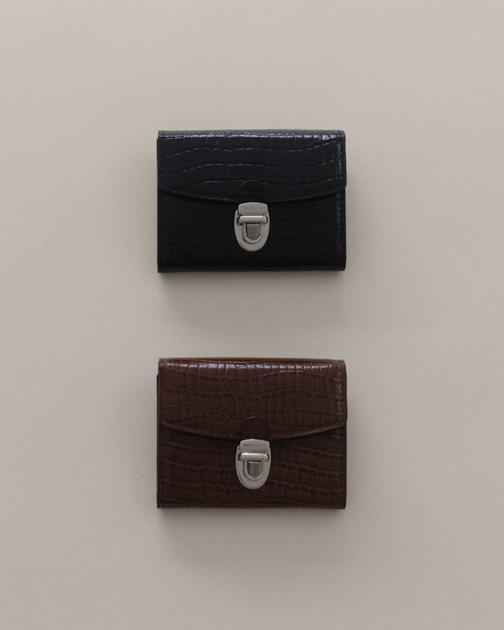 PORTE CARTES LOQUET CROCO BLACK – TOUT Y EST JP