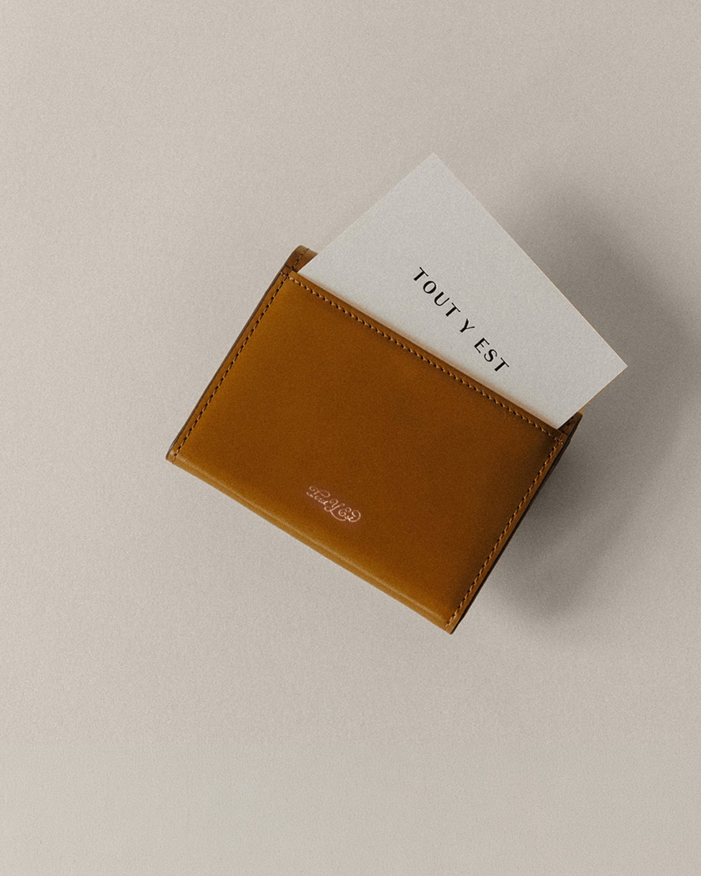 PORTE CARTES LOQUET CARAMEL
