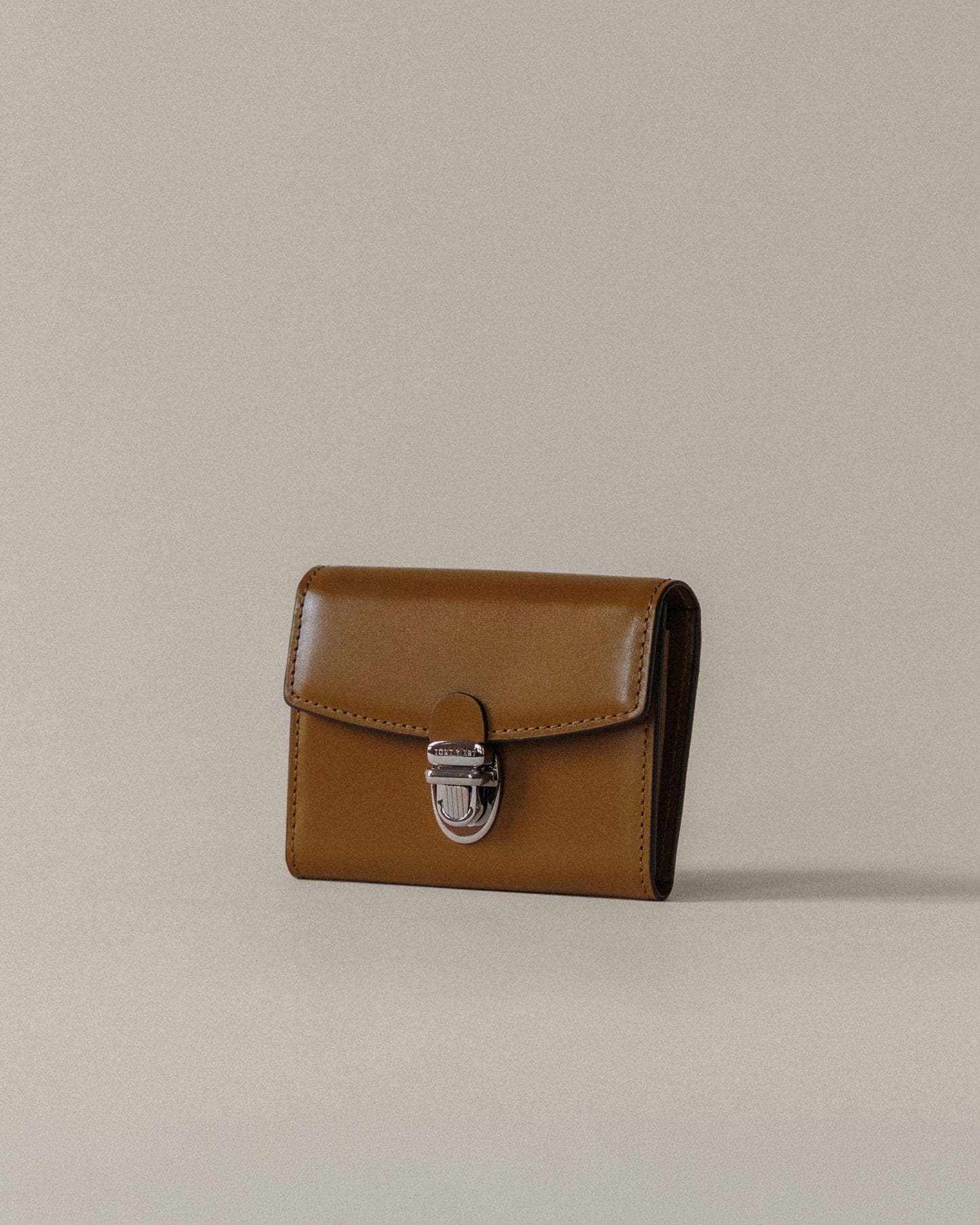 PORTE CARTES LOQUET CARAMEL