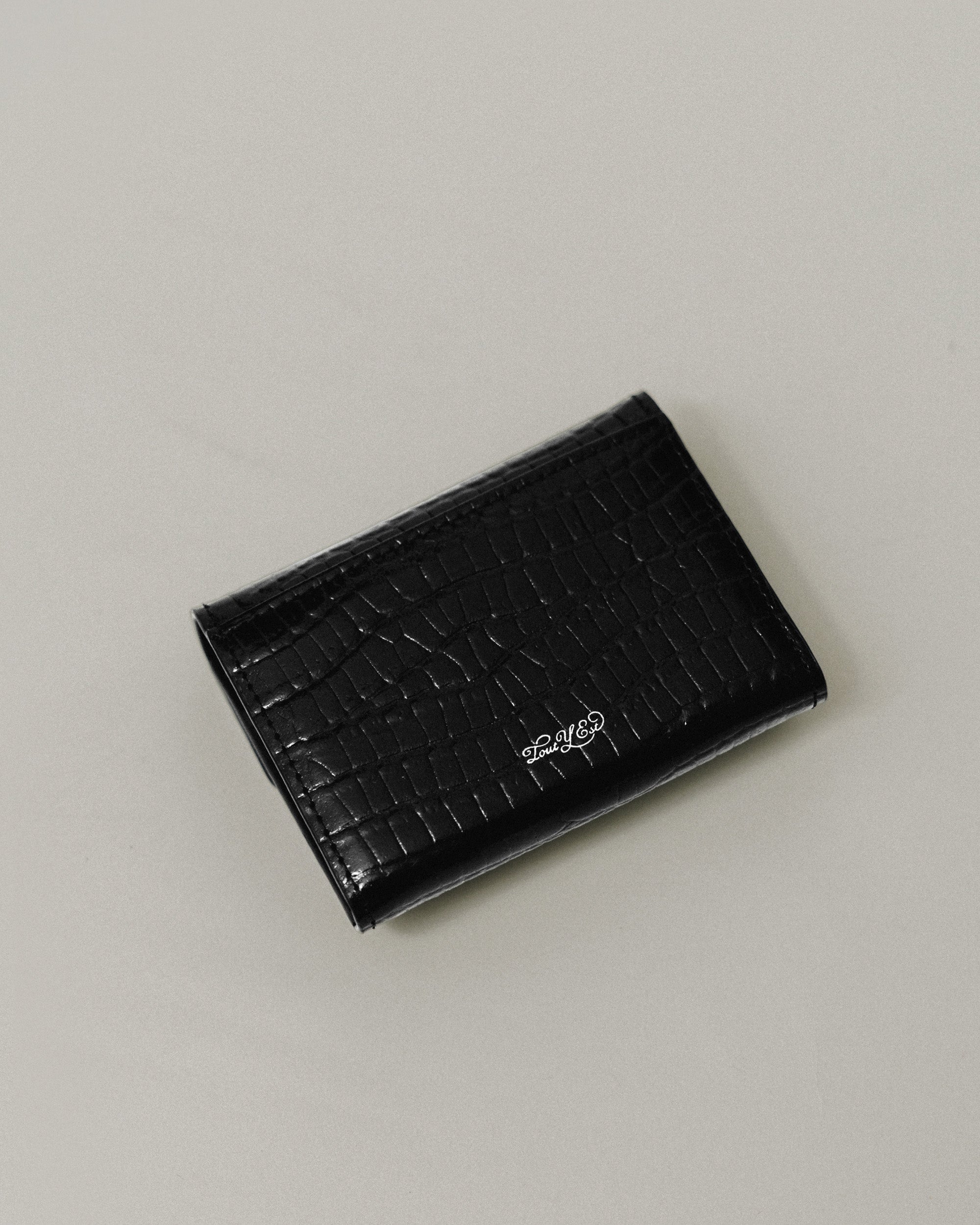 PORTE CARTES LOQUET CROCO BLACK – TOUT Y EST JP
