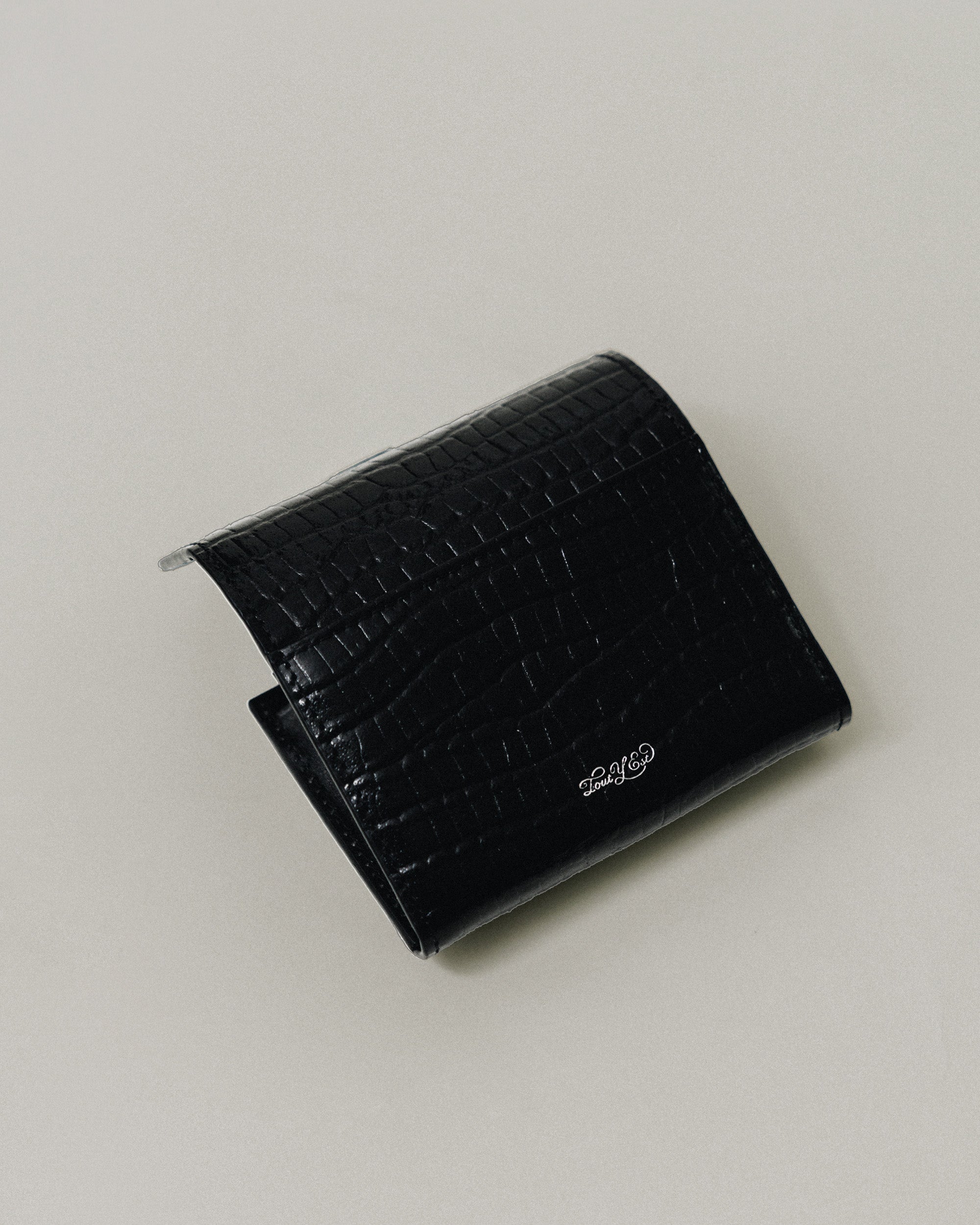 PORTE CARTES LOQUET CROCO BLACK – TOUT Y EST JP