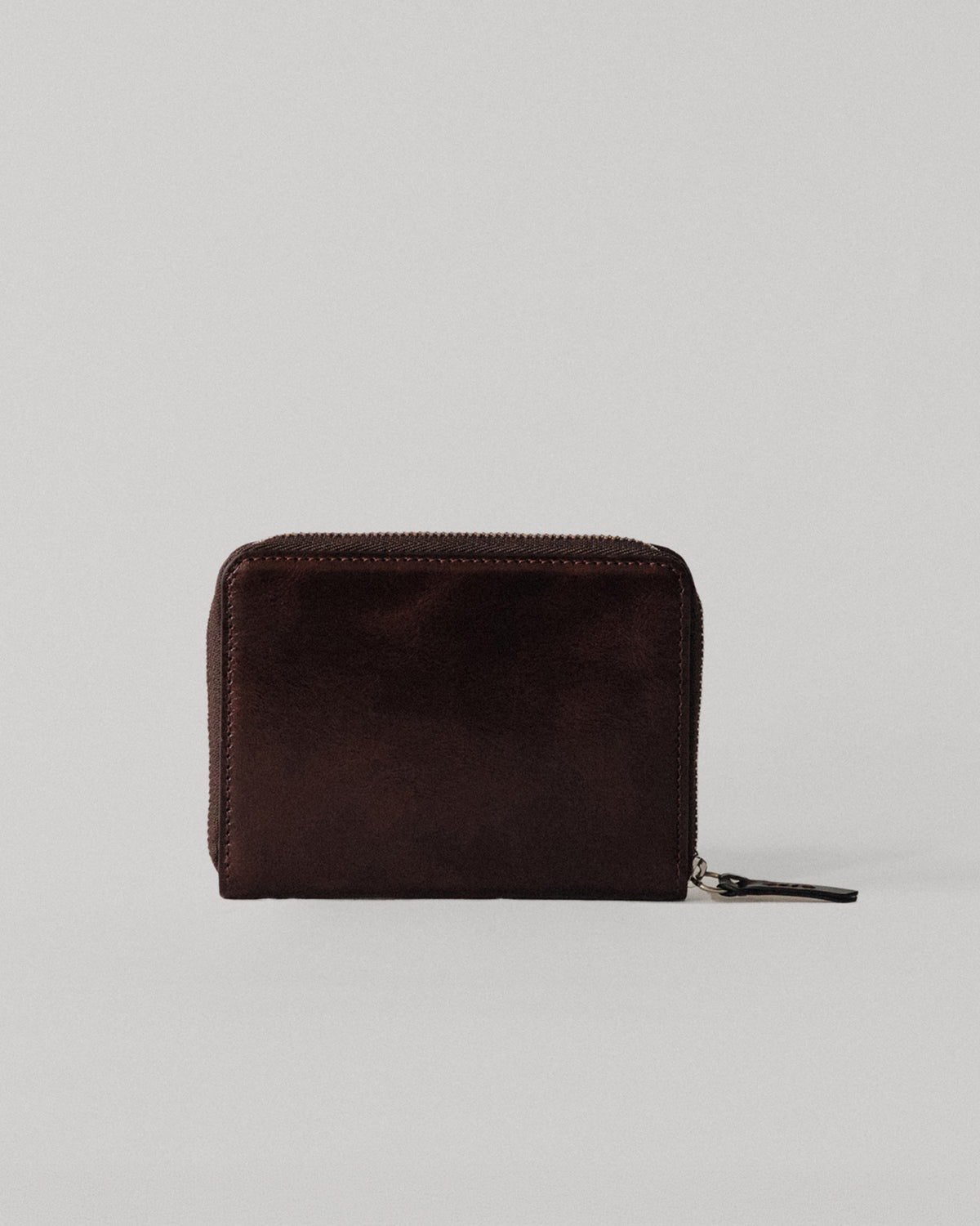 PORTE CARTES LOQUET ZIPPÉ BROWN