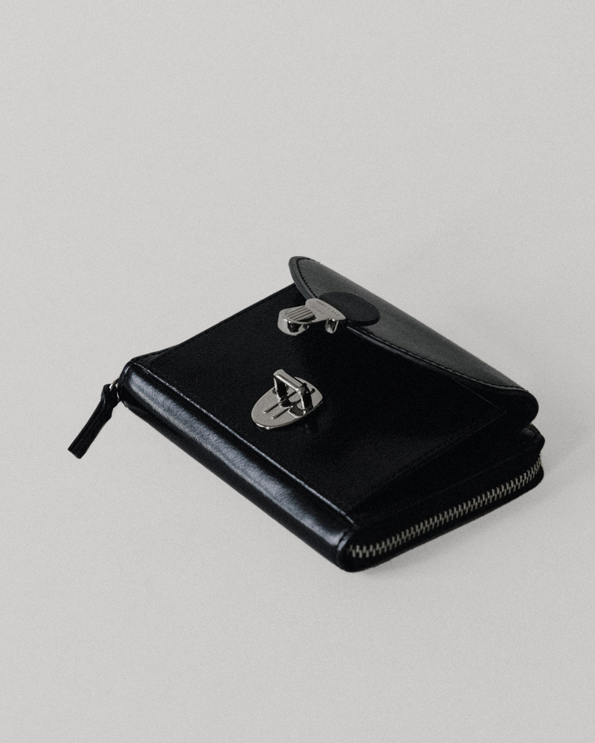 PORTE CARTES LOQUET ZIPPÉ BLACK