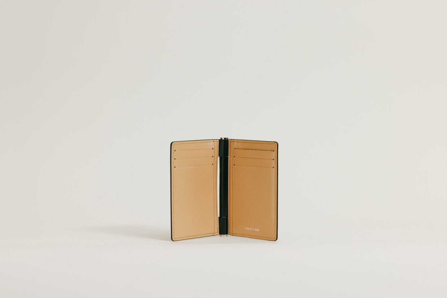 PORTE CARTES PAUMELLE GREEN / NATURAL