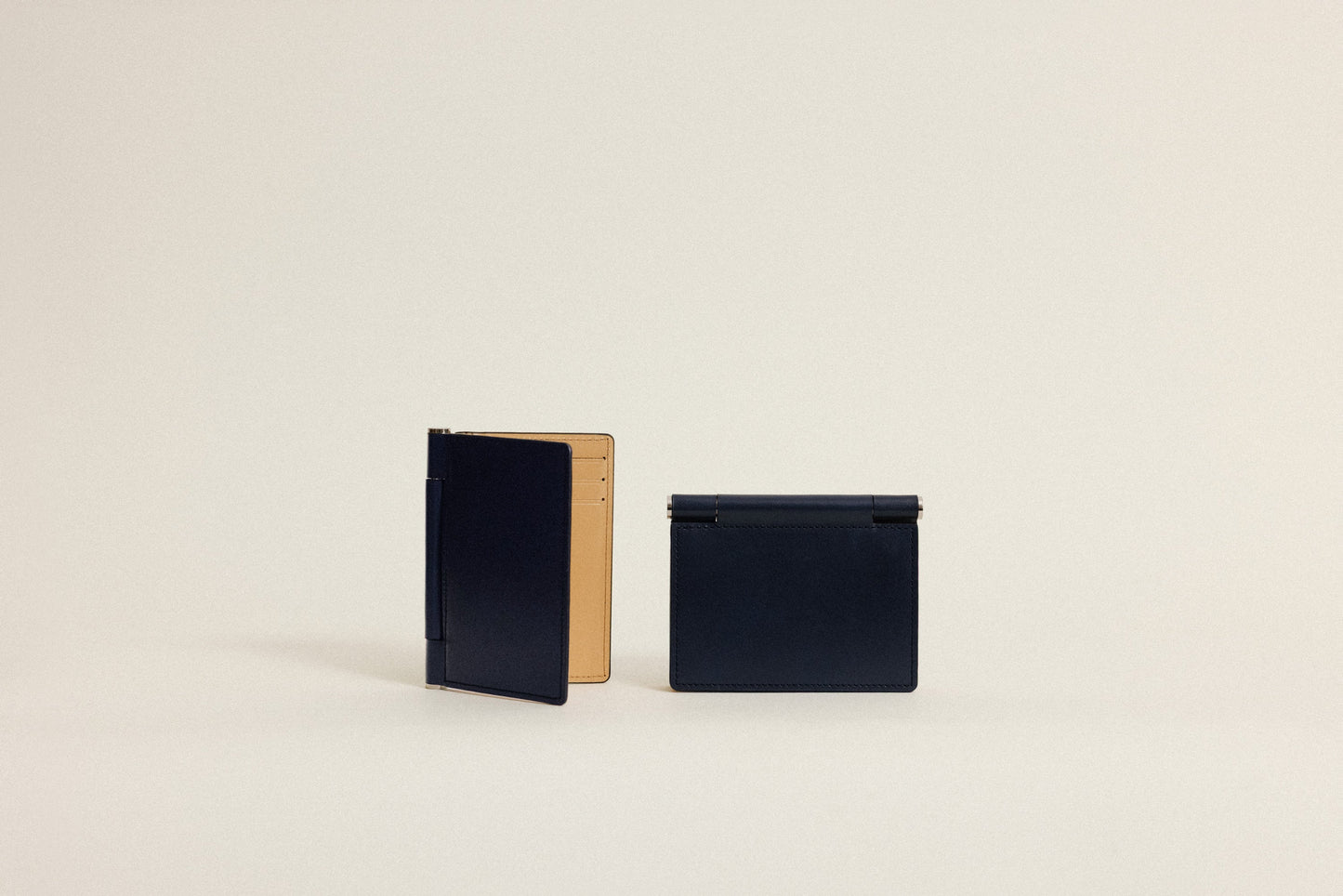 PORTE CARTES PAUMELLE NAVY / NATURAL