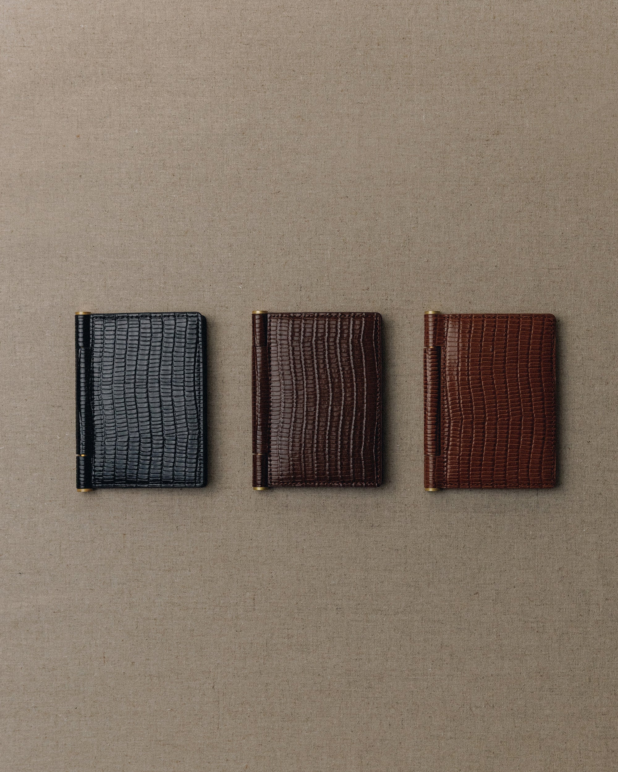 PORTE CARTES PAUMELLE LIZARD CHOCOLATE – TOUT Y EST JP