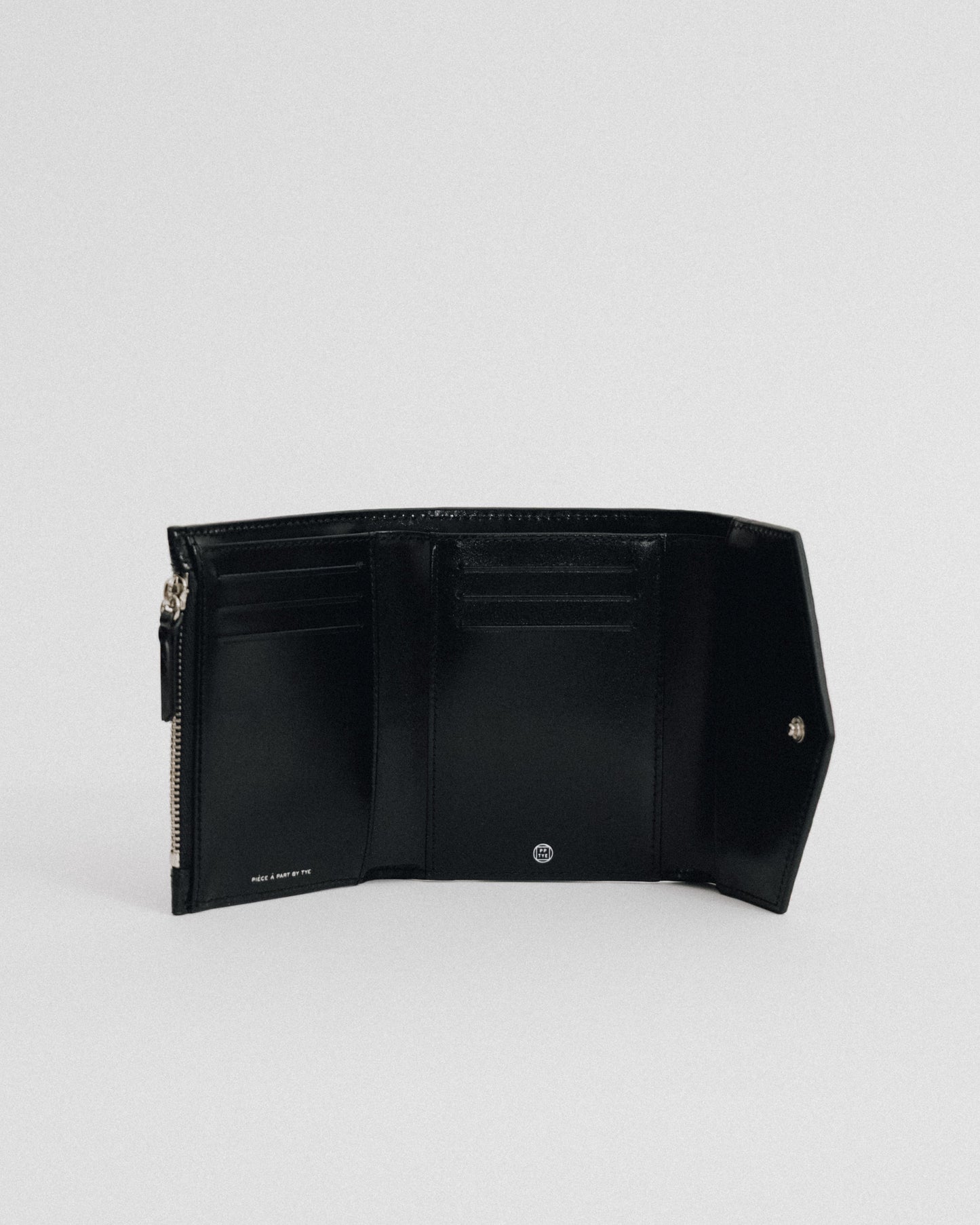 PORTEFEUILLE SNAP CROCO BLACK