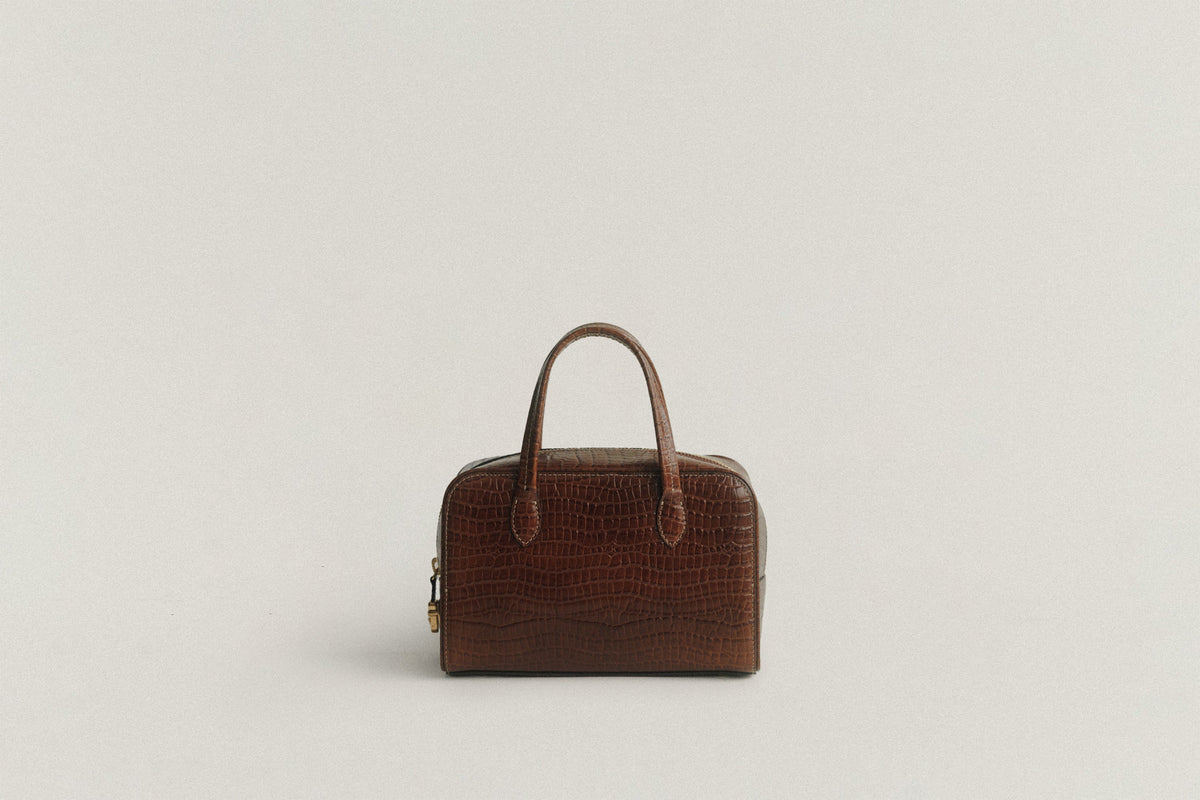 SAC LOQUET MINI CROCO BROWN – TOUT Y EST JP