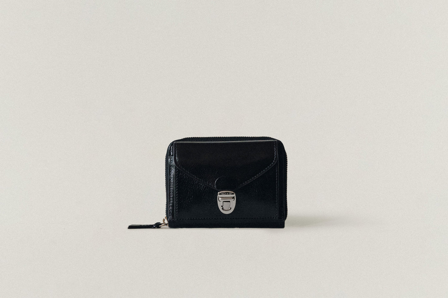 PORTE CARTES LOQUET ZIPPÉ BLACK