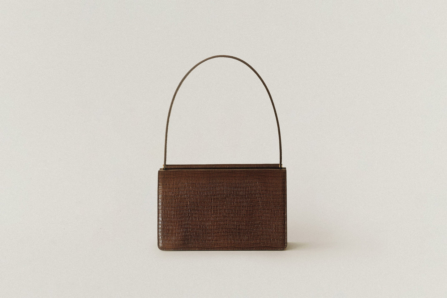 SAC PAUMELLE LIZARD CHOCOLATE