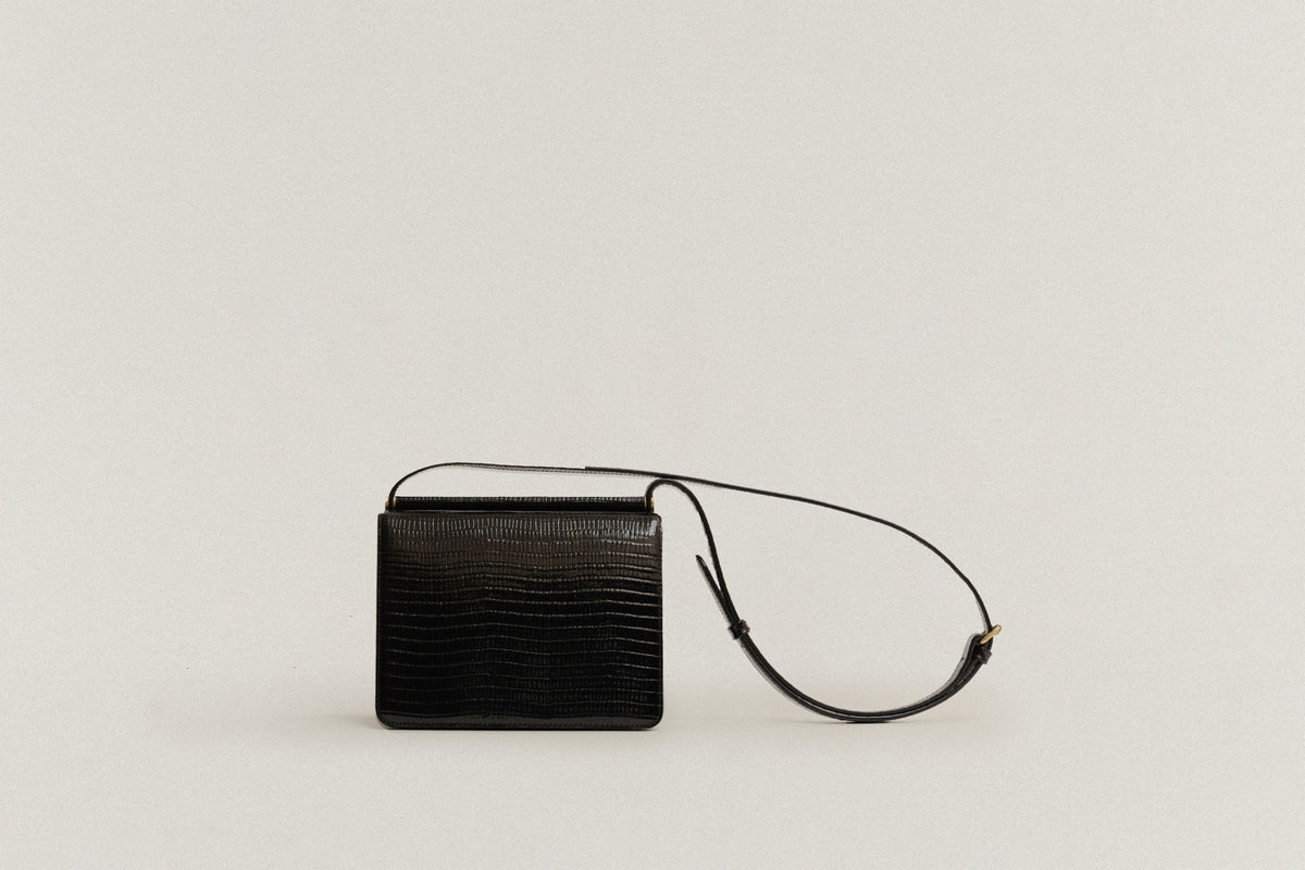 SAC PAUMELLE MINI LIZARD BLACK – TOUT Y EST JP