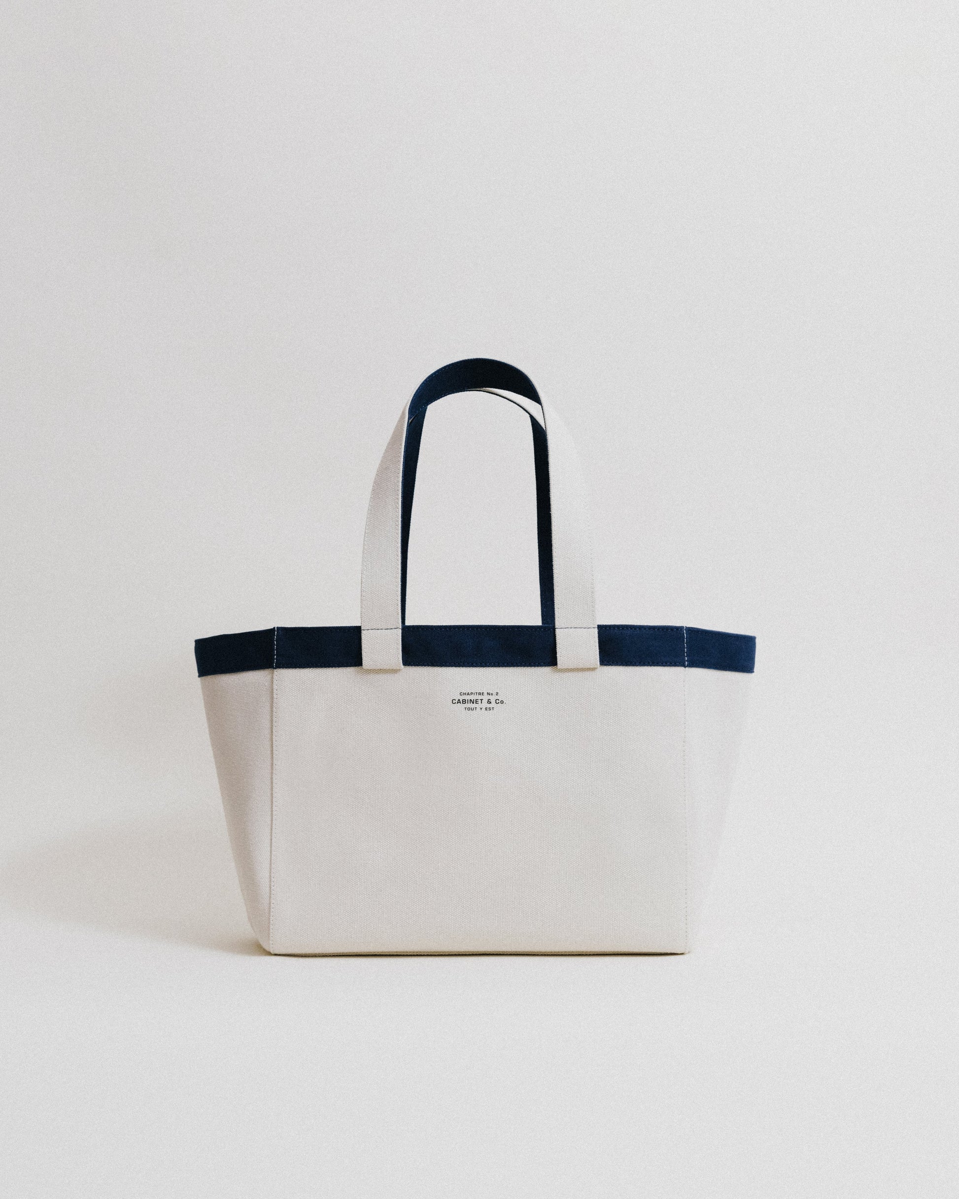 CABINET&CO. TOTE LARGE NAVY