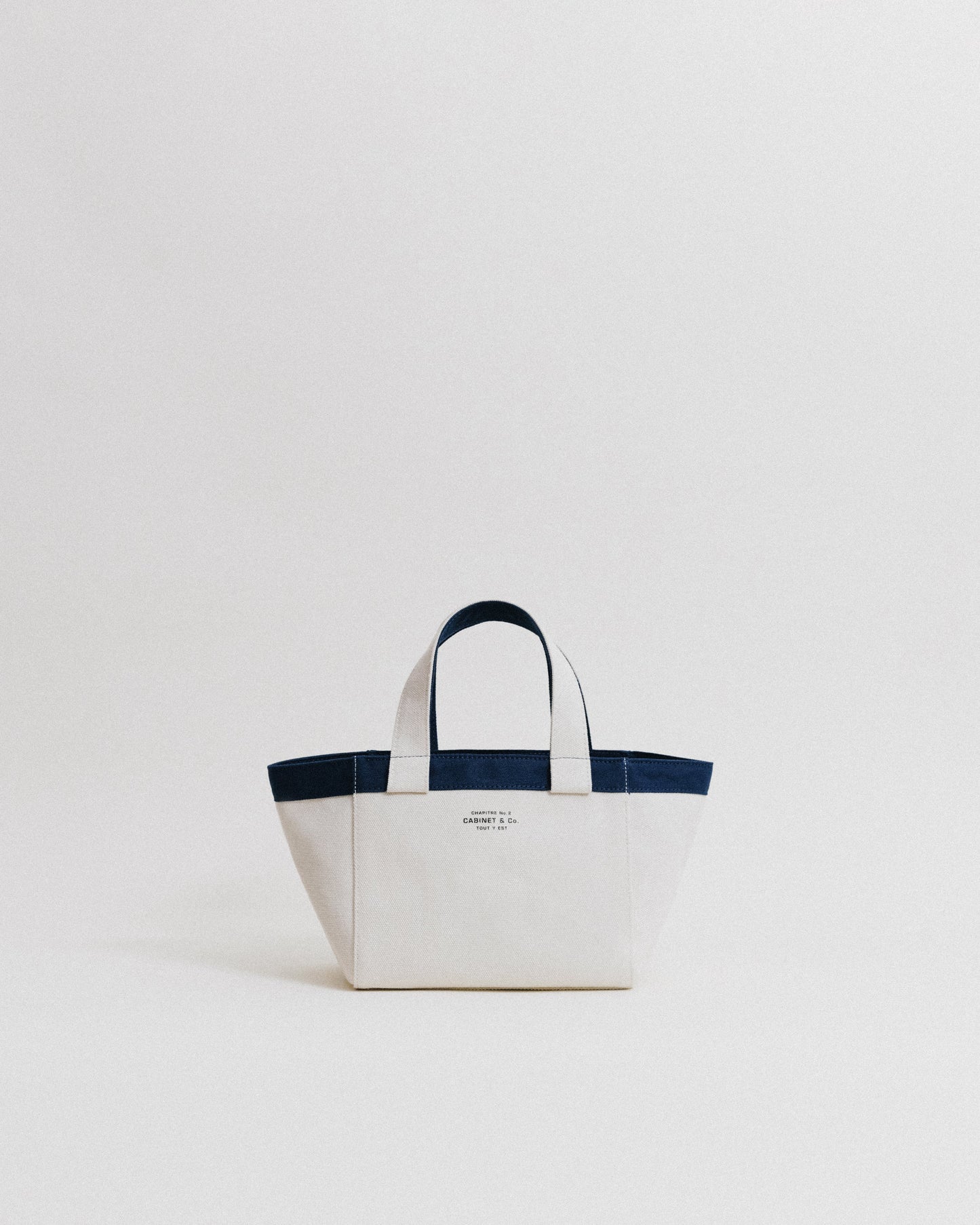 CABINET&CO. TOTE SMALL NAVY
