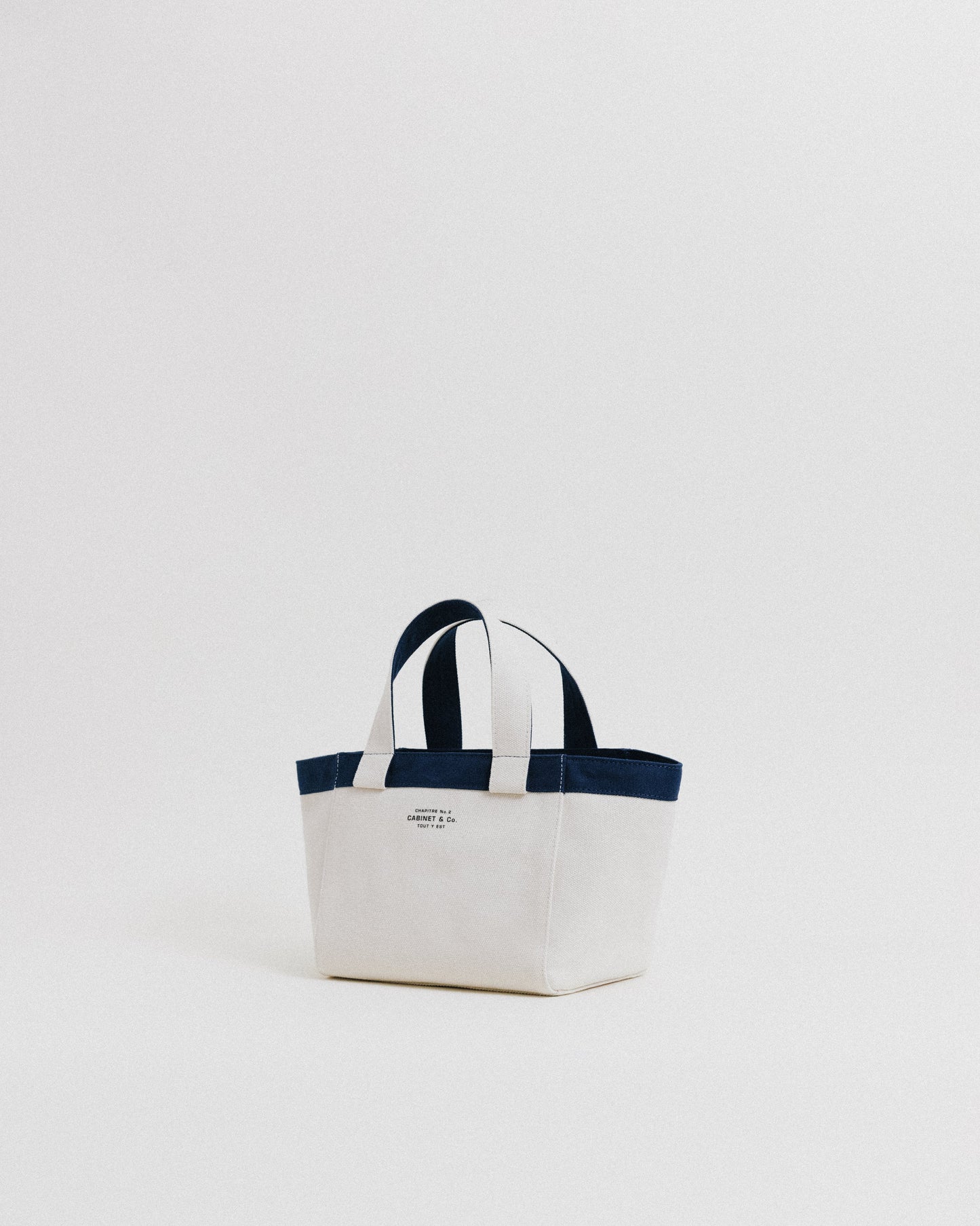 CABINET&CO. TOTE SMALL NAVY