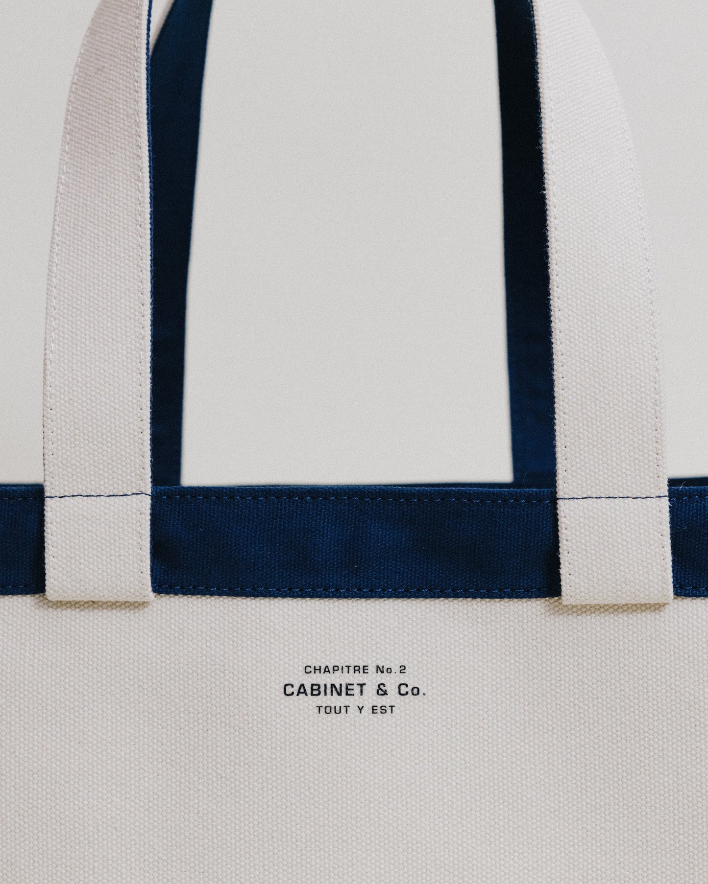 CABINET&CO. TOTE LARGE NAVY