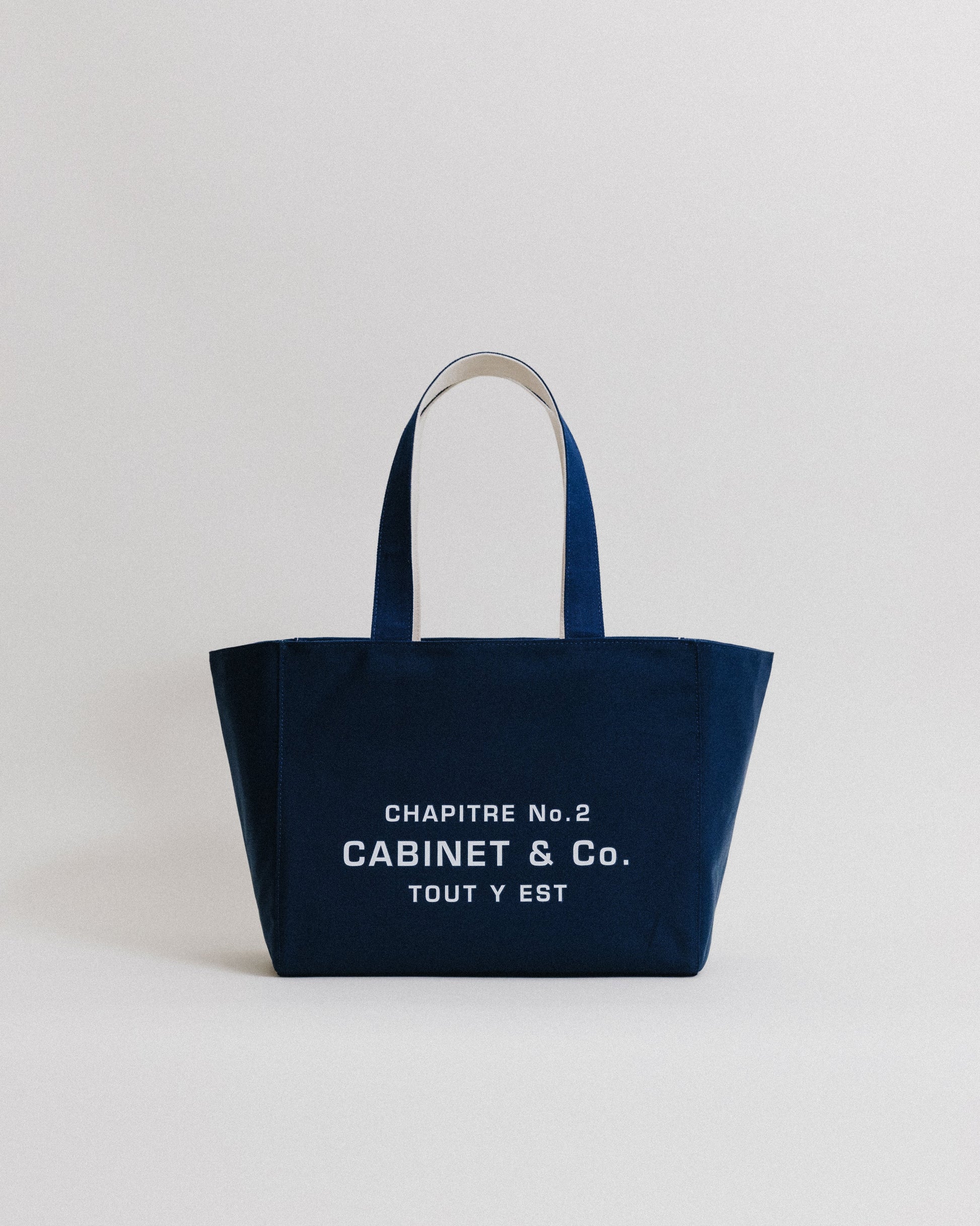 CABINET&CO. TOTE LARGE NAVY