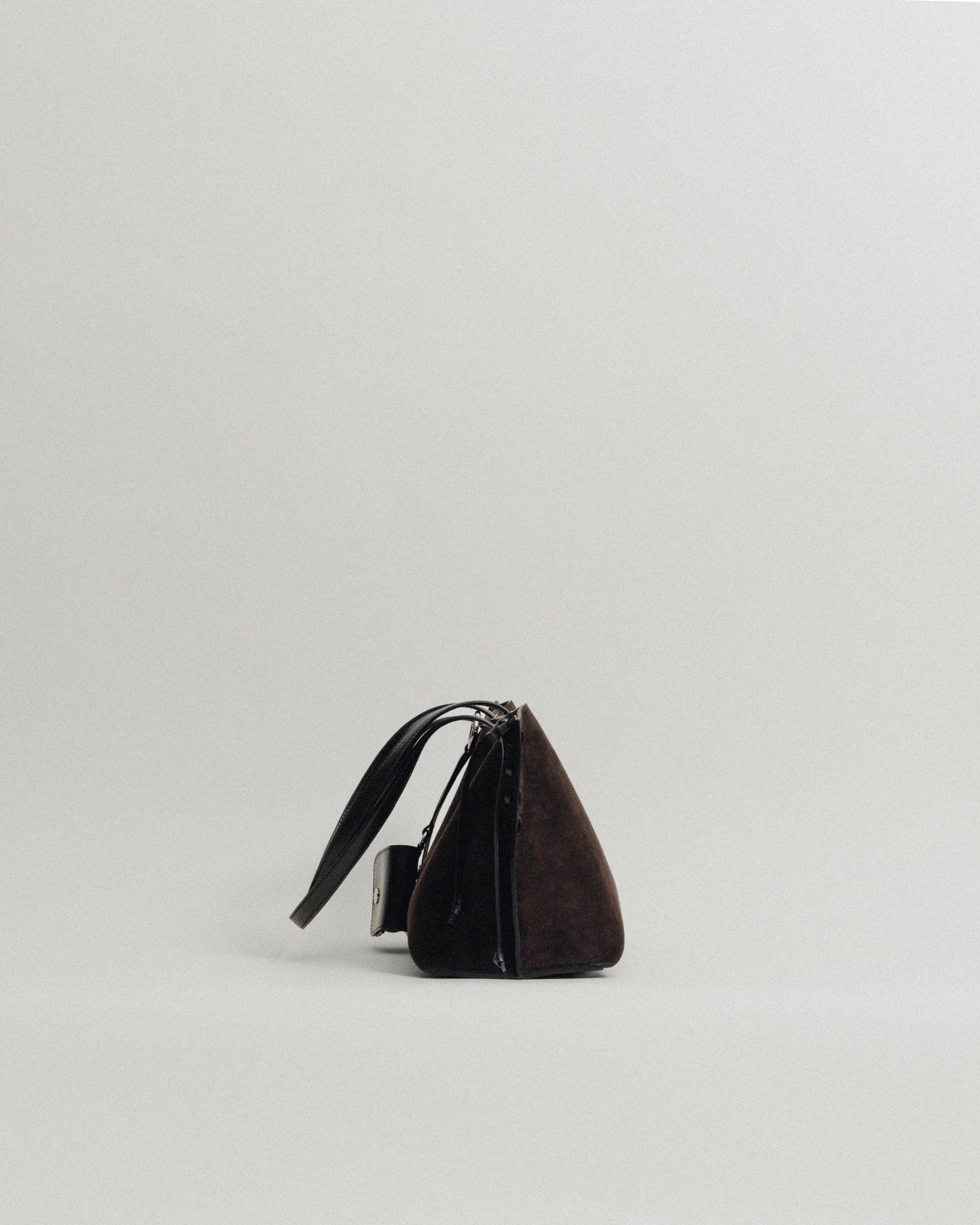 SAC TRESSÉ SMALL SUEDE BROWN