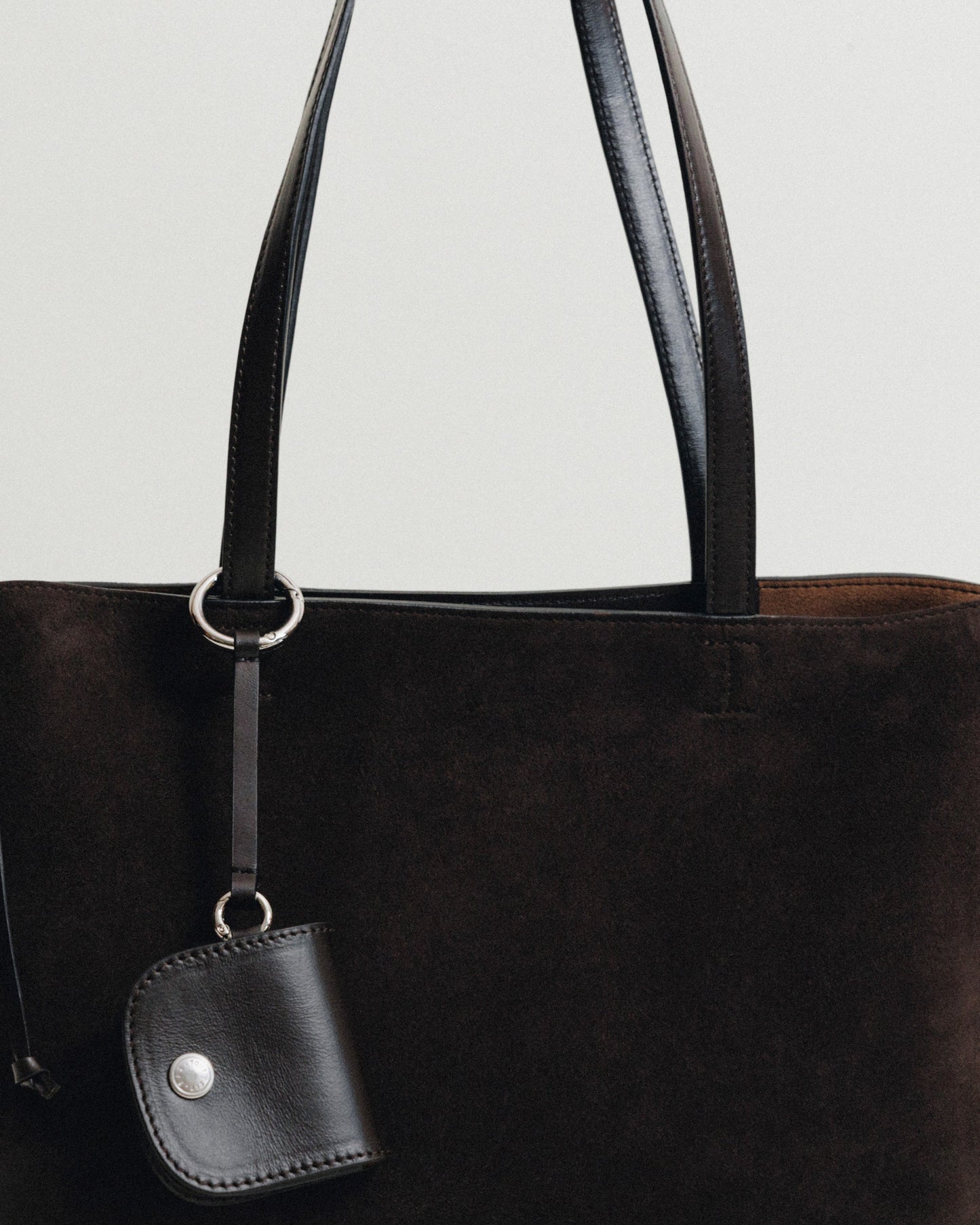 SAC TRESSÉ SMALL SUEDE BROWN