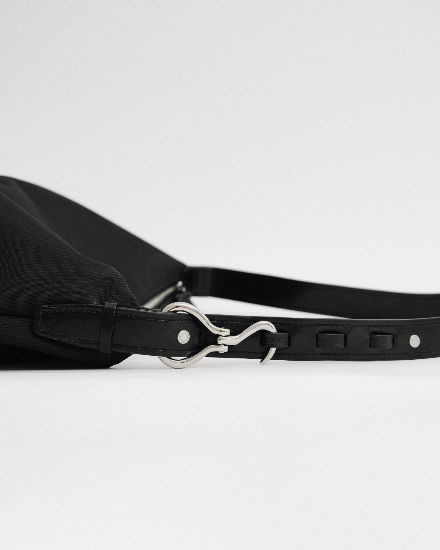 SAC TRESSÉ ÉPAULE TOILE BLACK