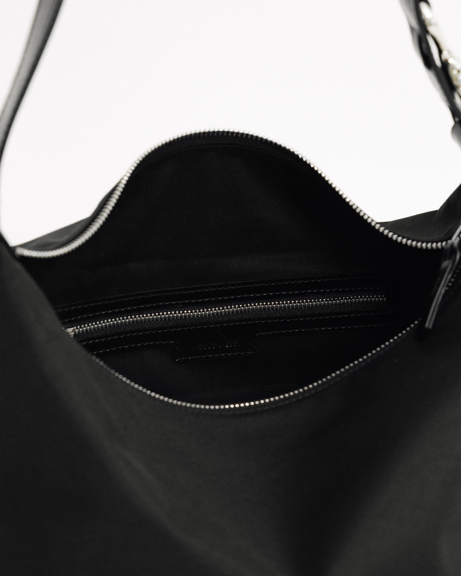 SAC TRESSÉ ÉPAULE TOILE BLACK