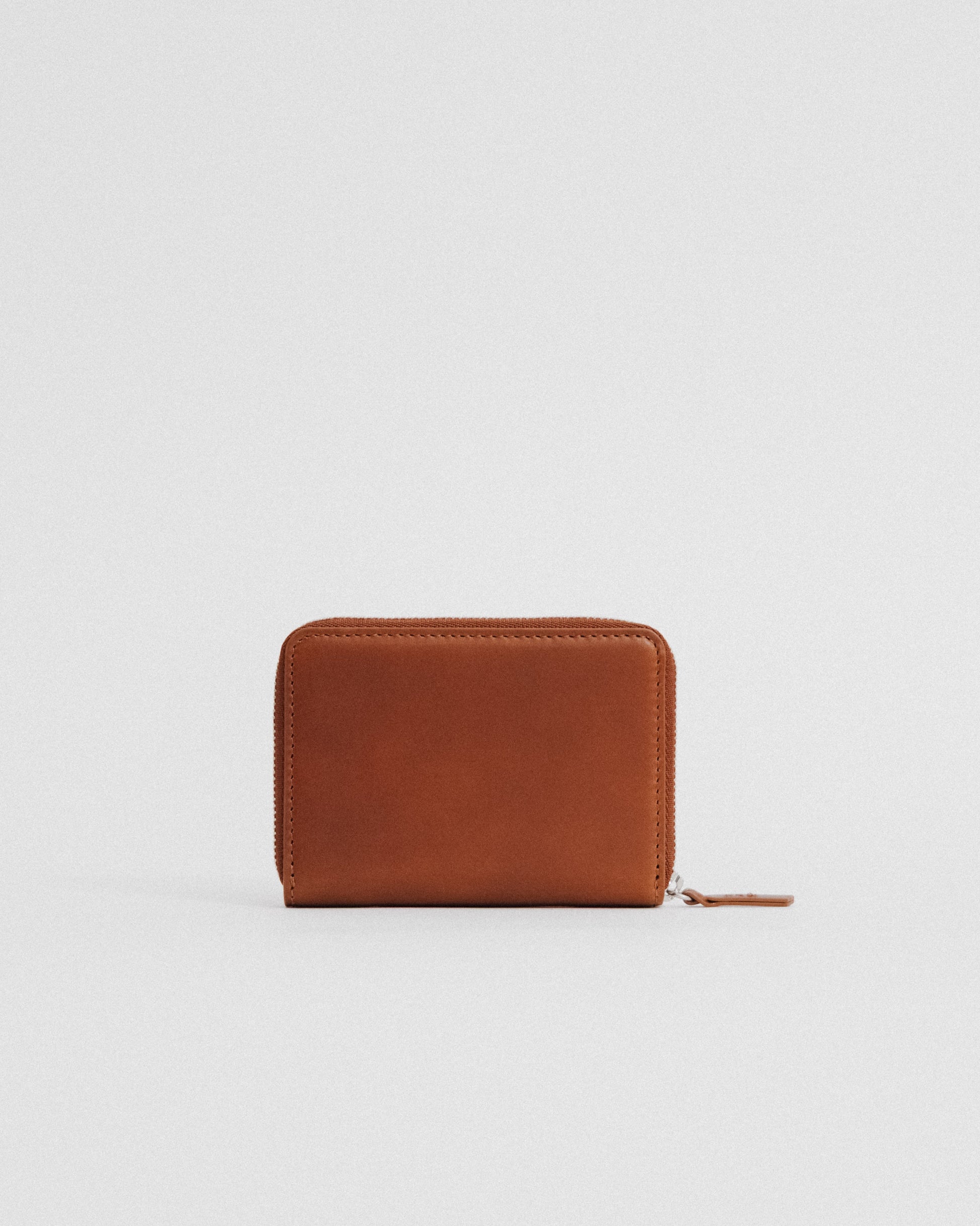 PORTE CARTES ZIPPÉ BROWN