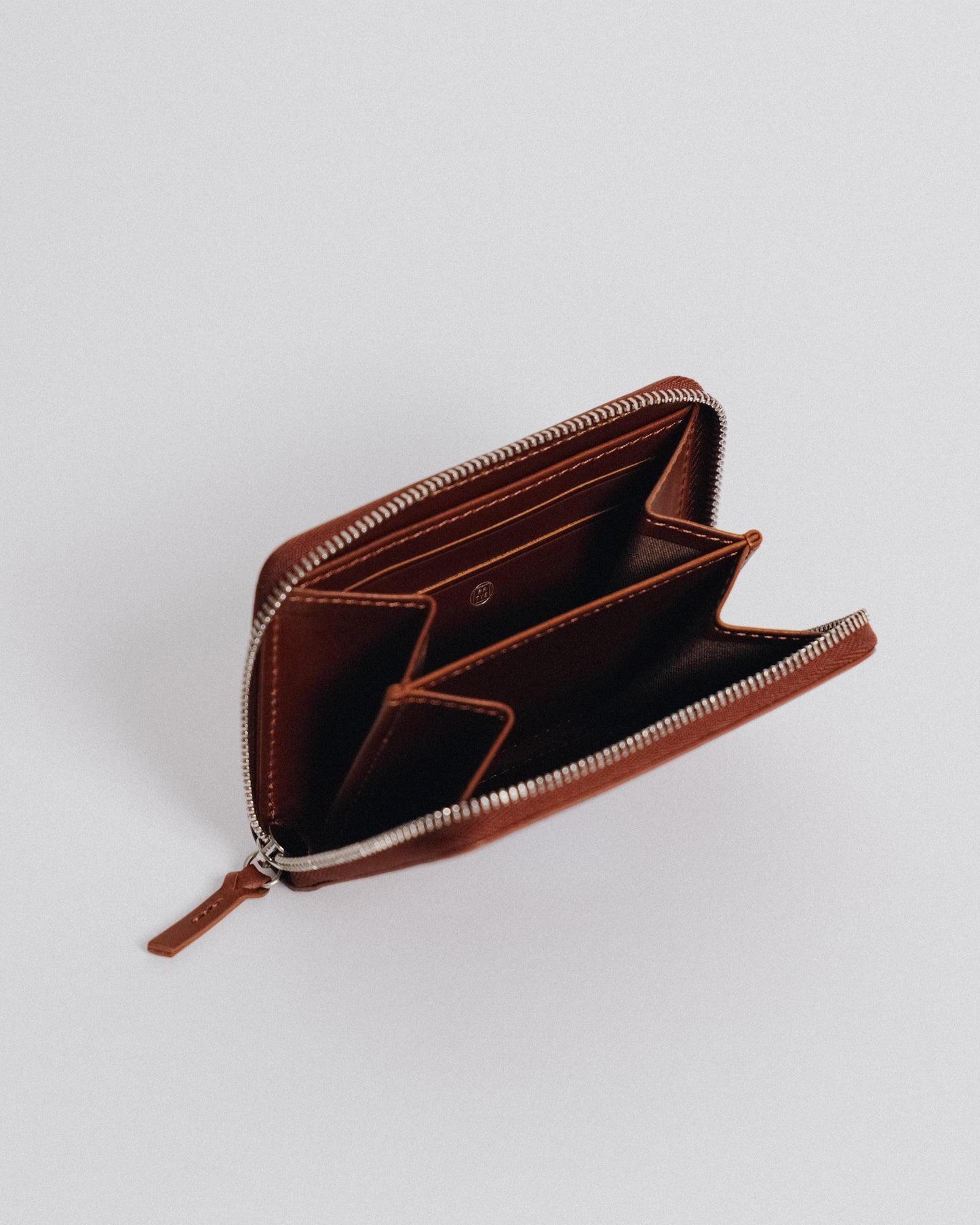 PORTE CARTES ZIPPÉ BROWN