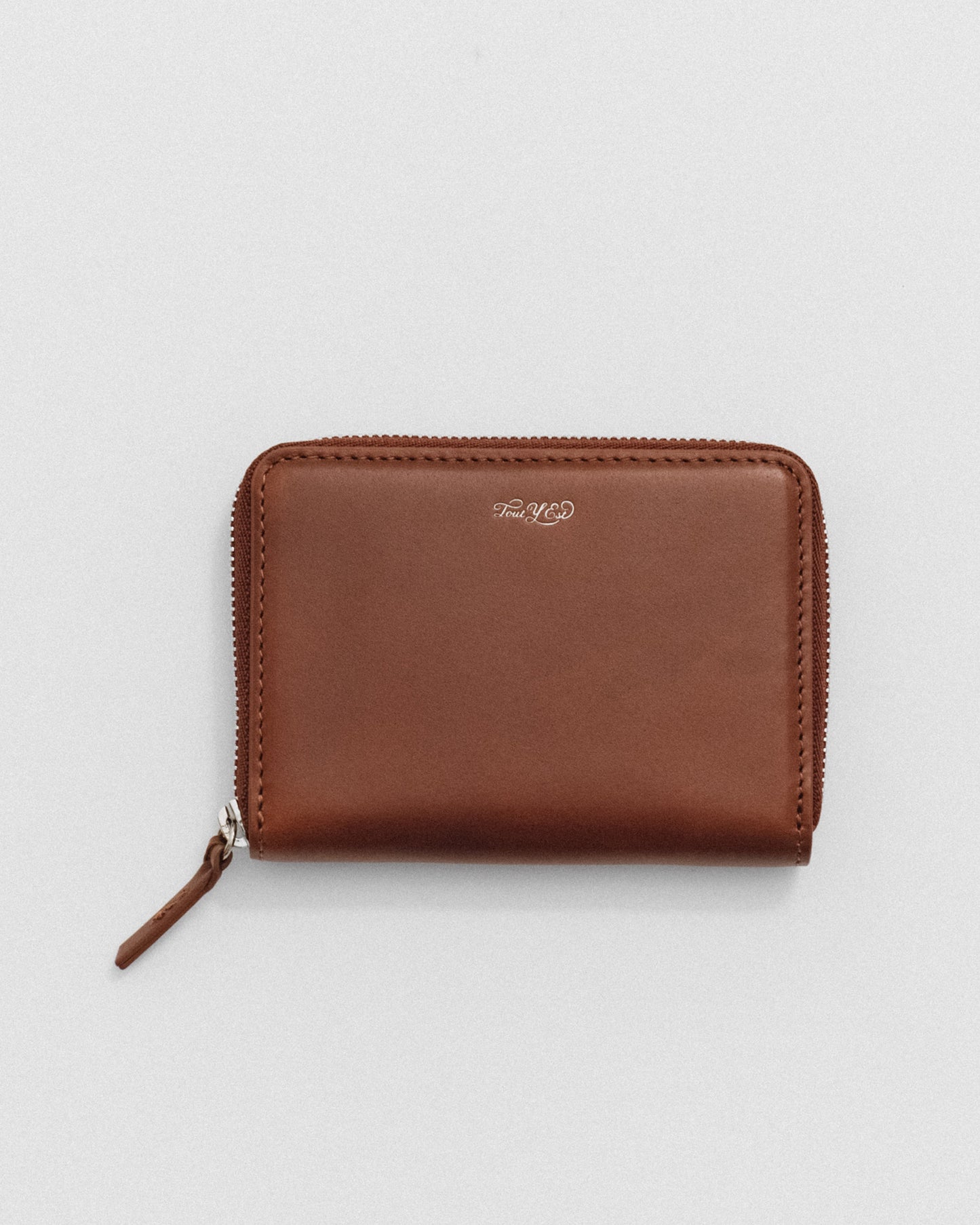 PORTE CARTES ZIPPÉ BROWN
