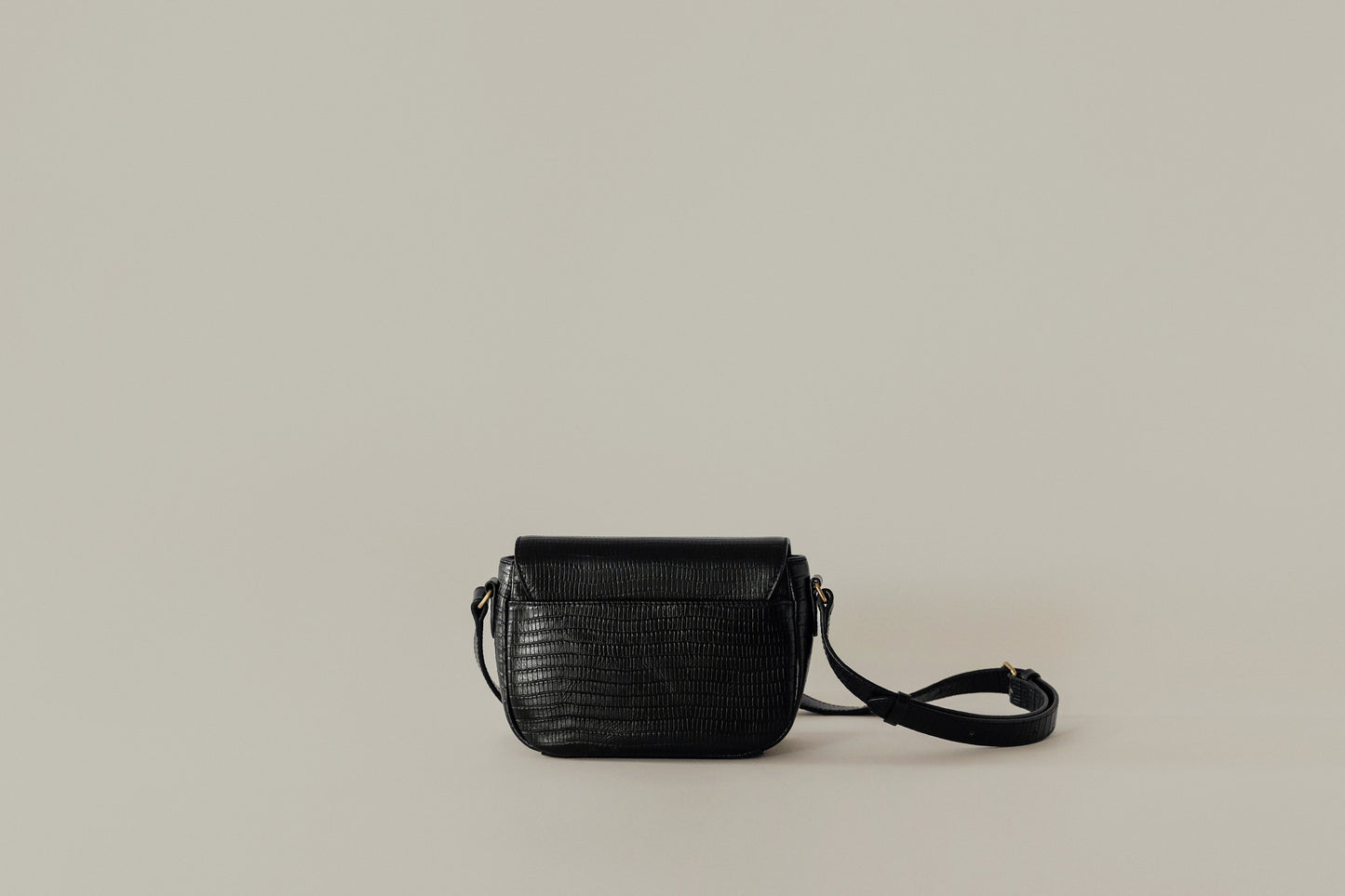 SAC CABILLOT MINI LIZARD BLACK