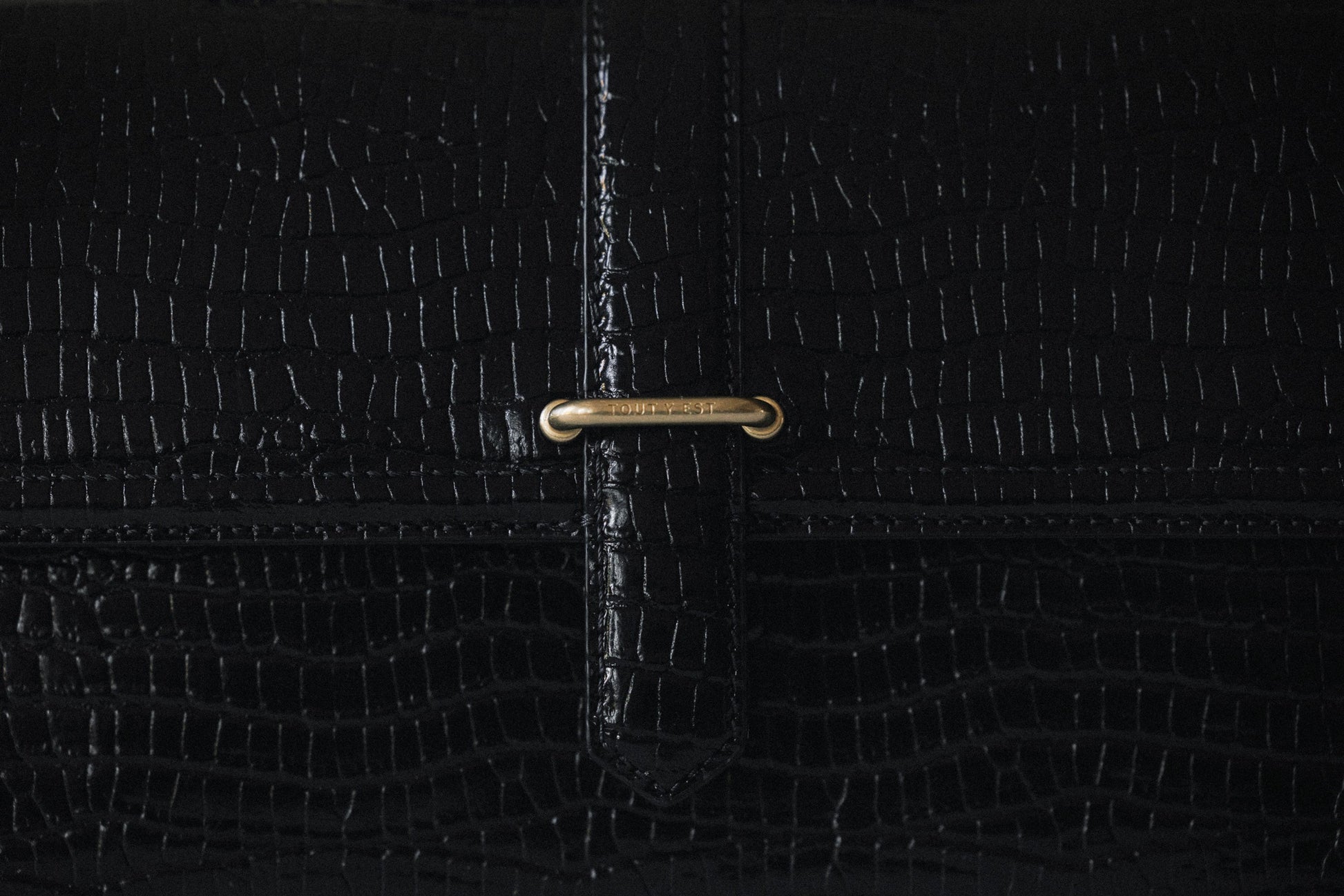 SAC BARREAU CROCO BLACK