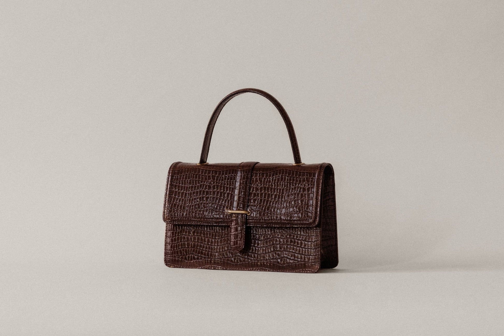 SAC BARREAU CROCO BROWN