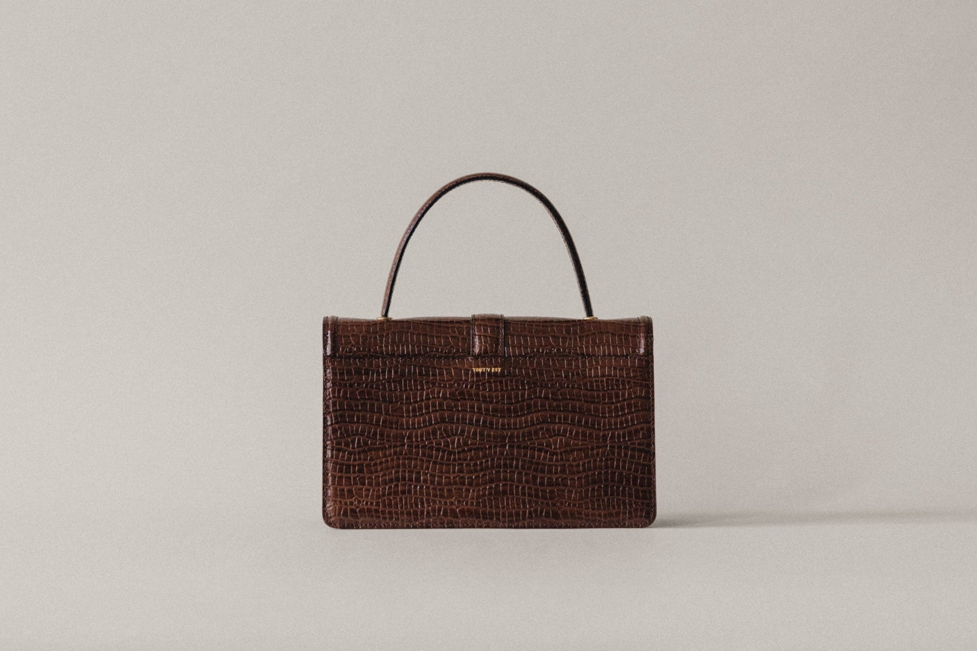 SAC BARREAU CROCO BROWN